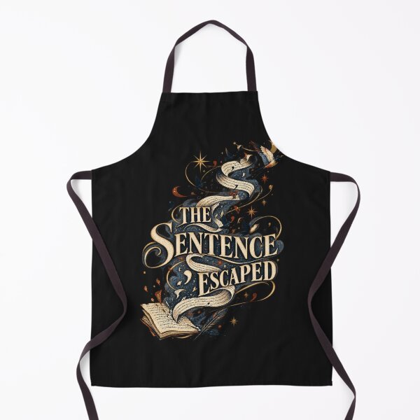Item preview, The Sentence Escaped – Surreal Poetcore Writer & Literary Art designed and sold by Golden Era Studio.