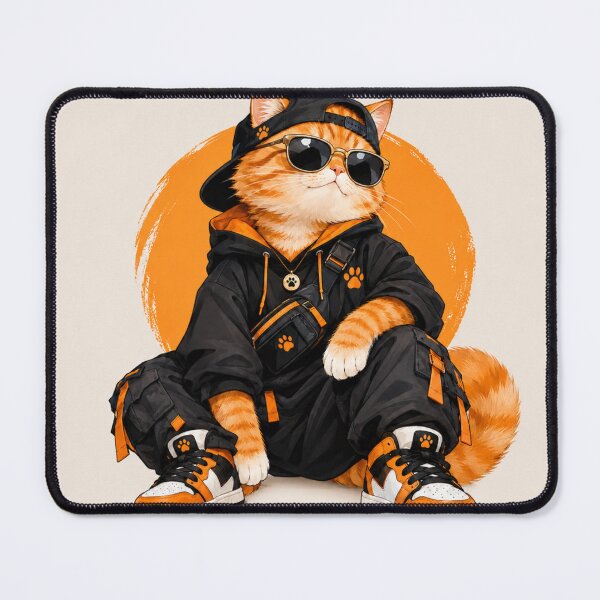 Item preview, Ginger Cat Flexing Urban Streetwear designed and sold by Mindworx21.
