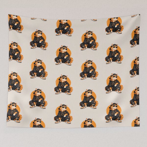 Item preview, Ginger Cat Flexing Urban Streetwear designed and sold by Mindworx21.