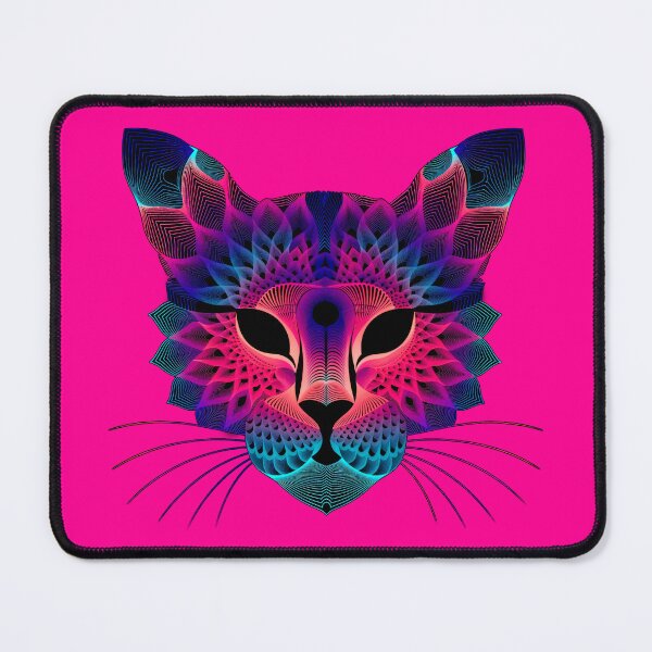 Item preview, Neon Geometric Panther Mandala Portrait designed and sold by Paolo-Bandal.