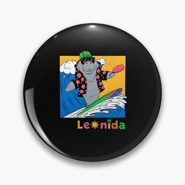 Item preview, Leonida Surfing Manatee Tropical Wave designed and sold by Mind-Drift.