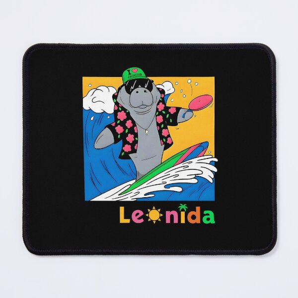 Item preview, Leonida Surfing Manatee Tropical Wave designed and sold by Mind-Drift.