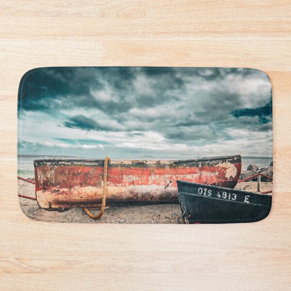 Item preview, Dramatic Clouds with stranded Fishing Boats designed and sold by Faith Based Decor & Art &Gifts.