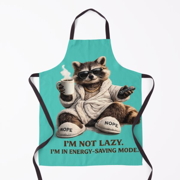 Item preview, I'm Not Lazy Energy Saving Mode Raccoon designed and sold by Funnygiftsstudio .