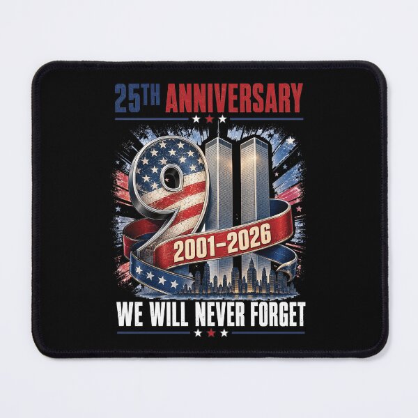 Item preview, Never Forget 25th Anniversary September 11 2001 Memorial Day designed and sold by KodiakMillyy.