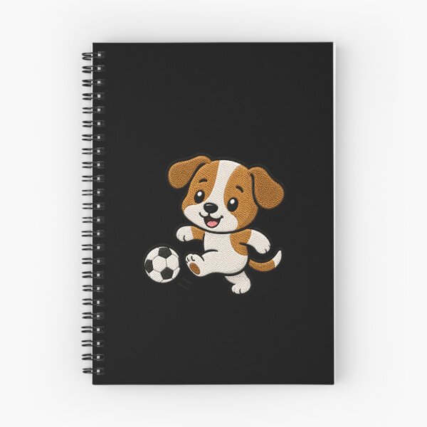 Item preview, Cute Dog Playing Soccer Kawaii Embroidery Patch designed and sold by ColorSplash123.