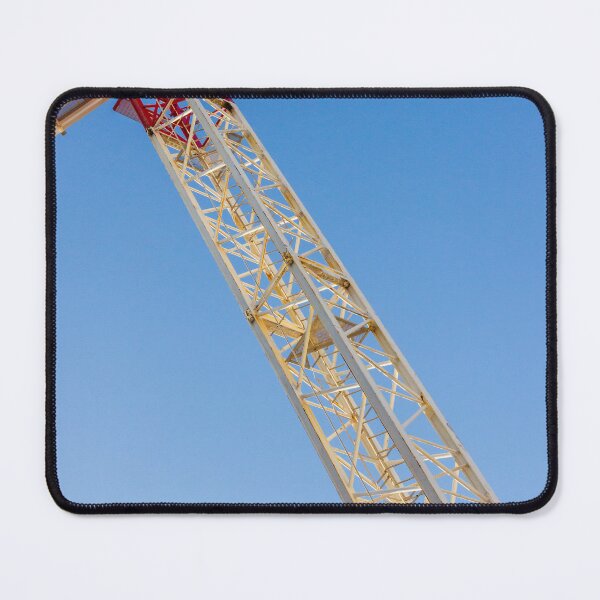 Item preview, Crane Tower Against Clear Blue Sky: Large Construction Crane at Work in Bright Daylight designed and sold by Nmallia.
