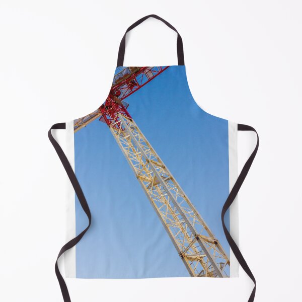 Item preview, Crane Tower Against Clear Blue Sky: Large Construction Crane at Work in Bright Daylight designed and sold by Nmallia.