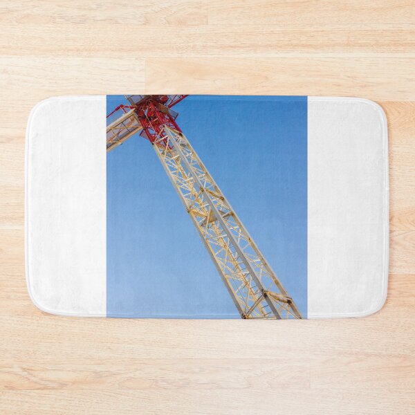 Item preview, Crane Tower Against Clear Blue Sky: Large Construction Crane at Work in Bright Daylight designed and sold by Nmallia.