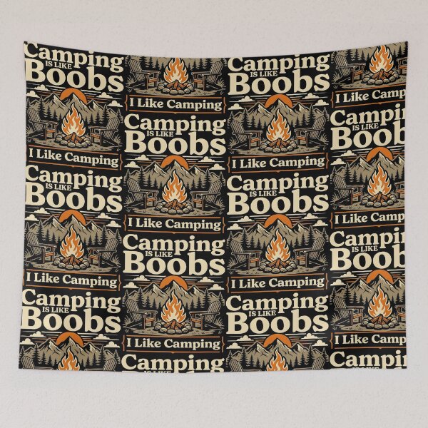 Item preview, Funny Camping Campfire Humor Design designed and sold by Mind-Drift.