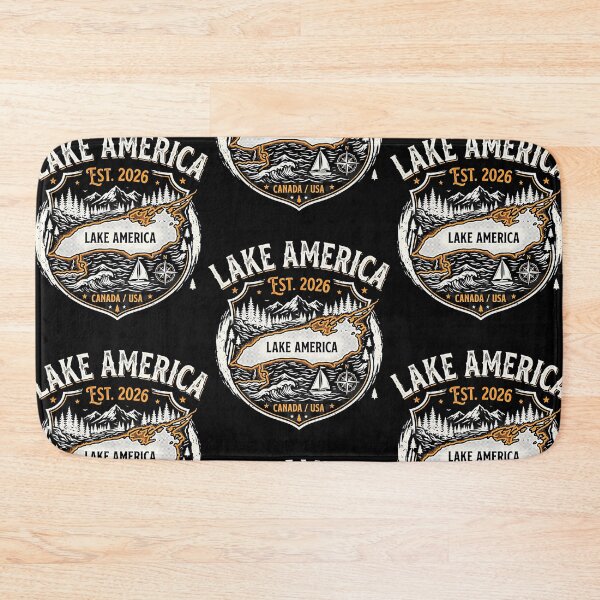 Item preview, Lake America Est. 2026 Great Lakes Vintage Ontario USA Canada designed and sold by RDGNR.