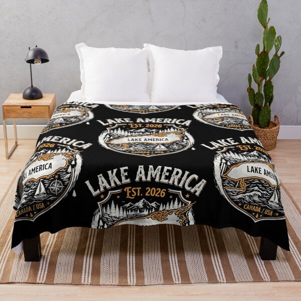 Item preview, Lake America Est. 2026 Great Lakes Vintage Ontario USA Canada designed and sold by RDGNR.