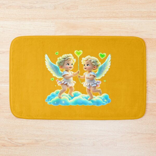 Item preview, Adorable Cherub Angels with Heart Balloon designed and sold by MagicCrystal.
