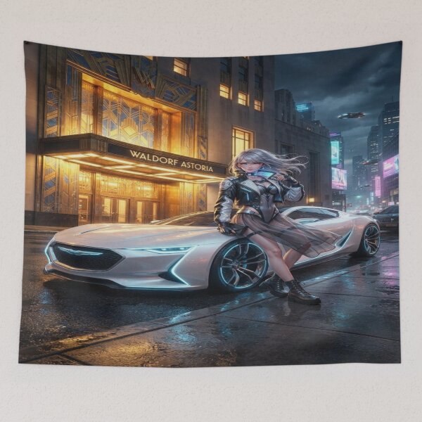 Item preview, Cyberpunk Luxury Concept Car New York Art designed and sold by JMAVILA ART.