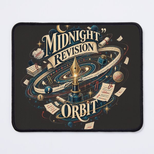 Item preview, Midnight Revision Orbit – Poetcore Writer & Literary Space Design designed and sold by Golden Era Studio.