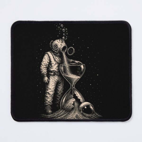 Item preview, Time Runs Deep – Vintage Diver & Hourglass designed and sold by isaiane-isa.