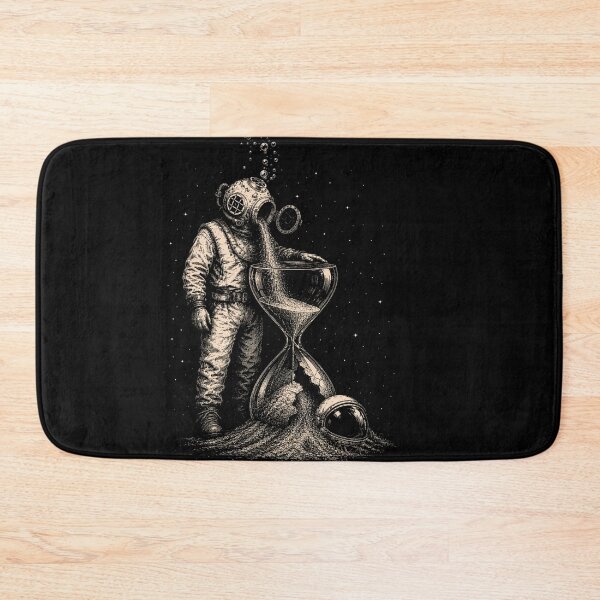 Item preview, Time Runs Deep – Vintage Diver & Hourglass designed and sold by isaiane-isa.