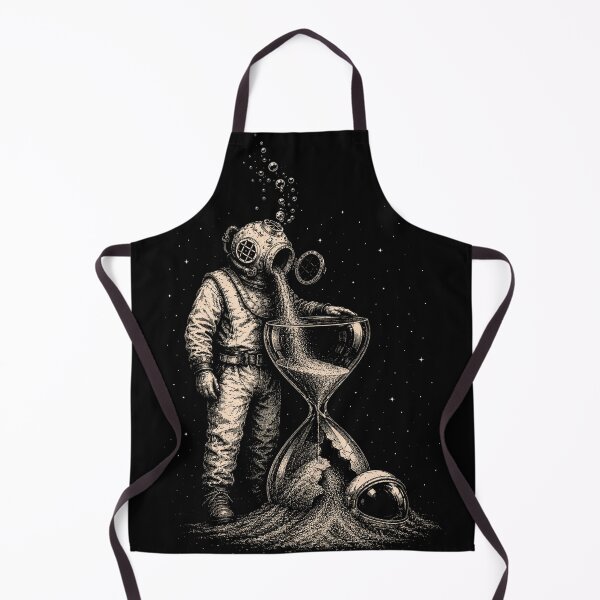 Item preview, Time Runs Deep – Vintage Diver & Hourglass designed and sold by isaiane-isa.