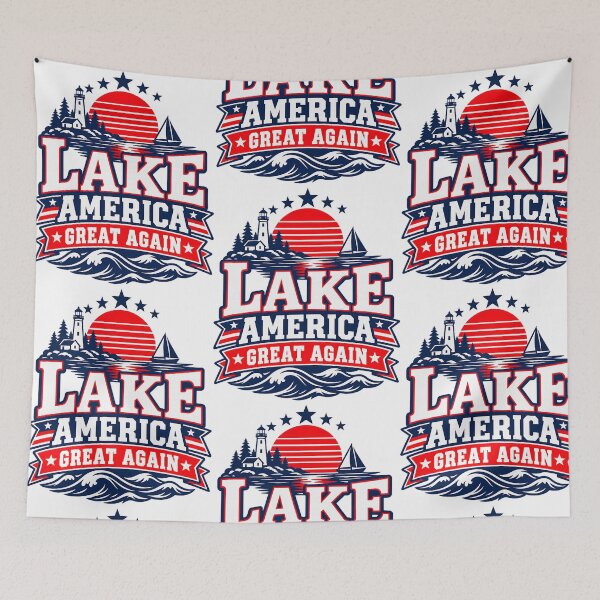 Item preview, Lake America Great Again - Great Lakes Patriotic Lake Design designed and sold by RDGNR.