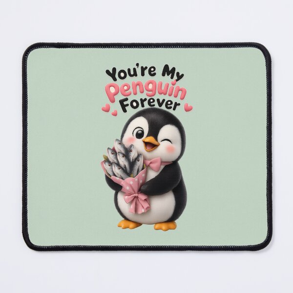 Item preview, Cute "You're My Penguin Forever" | Funny Romantic Penguin Love Quote Pun designed and sold by Moons Studio.