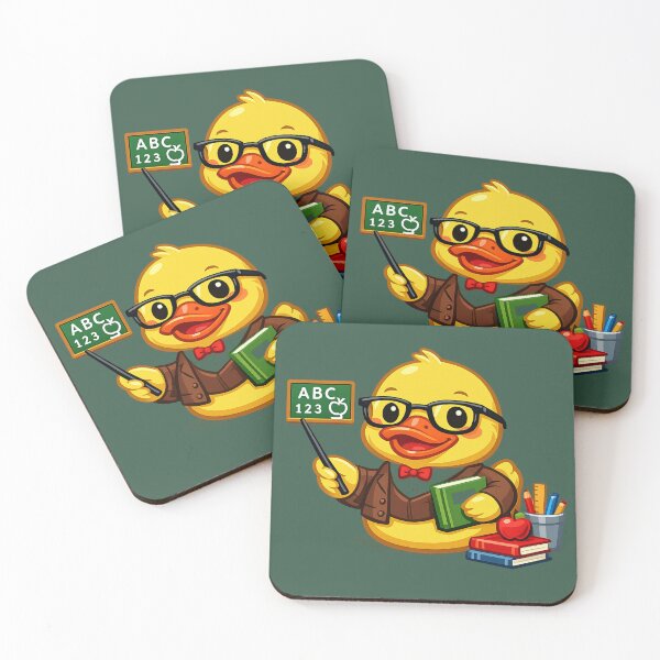 Item preview, Funny Teacher Rubber Duck Cartoon Classroom Duck designed and sold by BROHLine Studio.