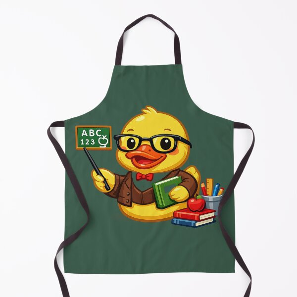 Item preview, Funny Teacher Rubber Duck Cartoon Classroom Duck designed and sold by BROHLine Studio.