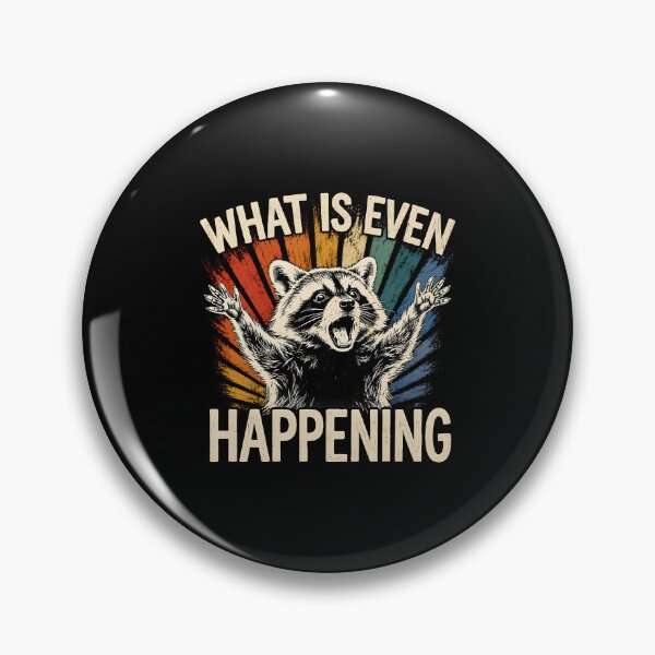 Item preview, Funny Raccoon Meme Retro Humor Design designed and sold by Mind-Drift.
