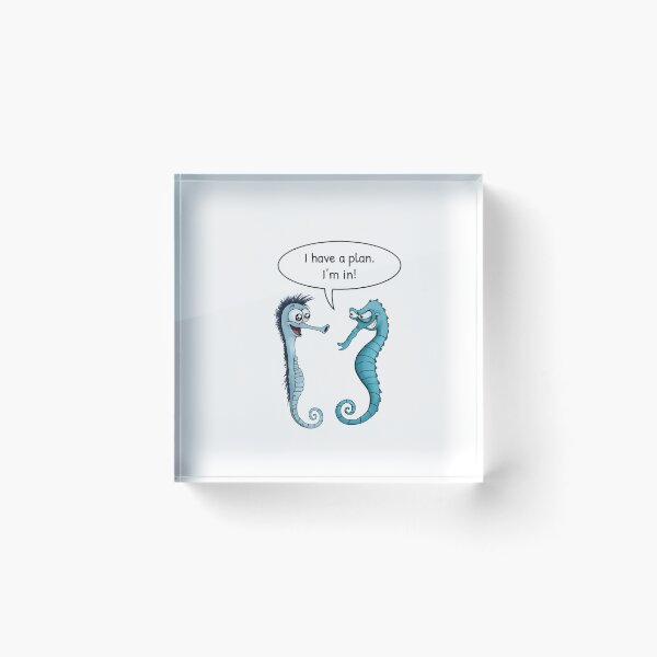 Item preview, Two Seahorses Funny Gift | I Have a Plan I'm In designed and sold by FMproject.