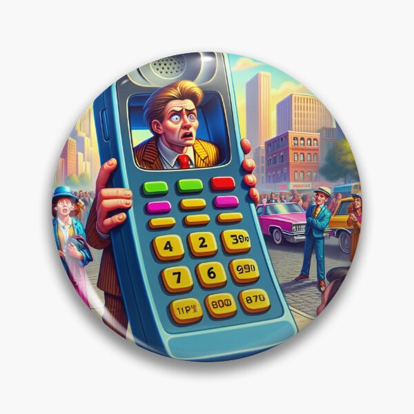 Item preview, Funny 80s Phone designed and sold by RobertMartinArt.