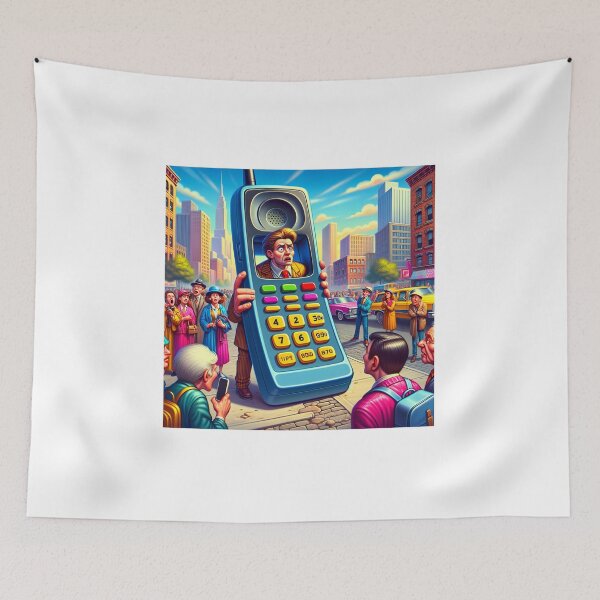 Item preview, Funny 80s Phone designed and sold by RobertMartinArt.