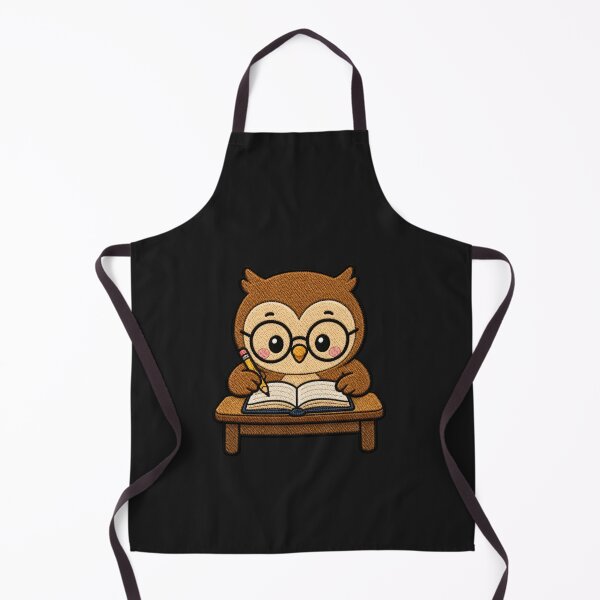 Item preview, Cute Owl Studying with Book Kawaii Embroidery Patch designed and sold by ColorSplash123.