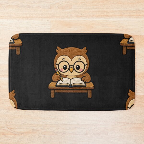 Item preview, Cute Owl Studying with Book Kawaii Embroidery Patch designed and sold by ColorSplash123.