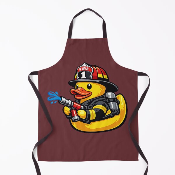 Item preview, Funny Firefighter Rubber Duck Cartoon Fireman Duck designed and sold by BROHLine Studio.