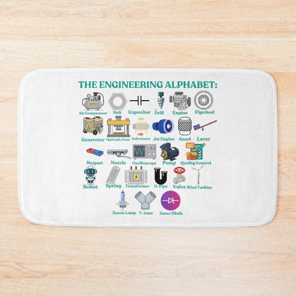 Item preview, The Engineering Alphabet: A to Z Engineer designed and sold by NoetherSym.