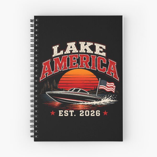 Item preview, Lake America Speedboat Sunset Patriotic Boating Est. 2026 designed and sold by RDGNR.