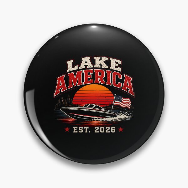 Item preview, Lake America Speedboat Sunset Patriotic Boating Est. 2026 designed and sold by RDGNR.
