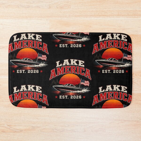 Item preview, Lake America Speedboat Sunset Patriotic Boating Est. 2026 designed and sold by RDGNR.