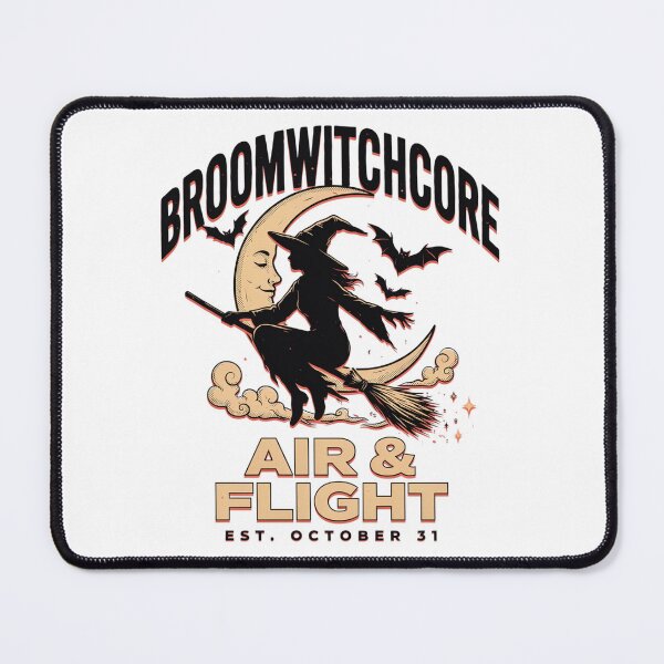 Item preview, Flying Witch T-Shirt | Broomstick Crescent Moon Halloween Graphic Tee v4 designed and sold by DarylWelsh2024.