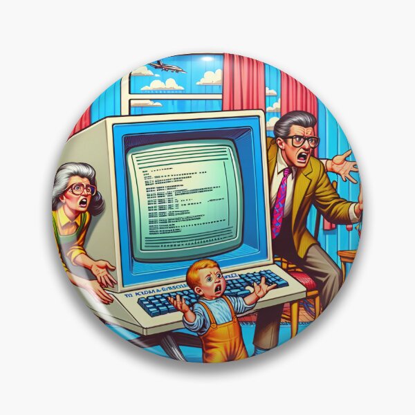 Item preview, Funny 80s Home Computer designed and sold by RobertMartinArt.