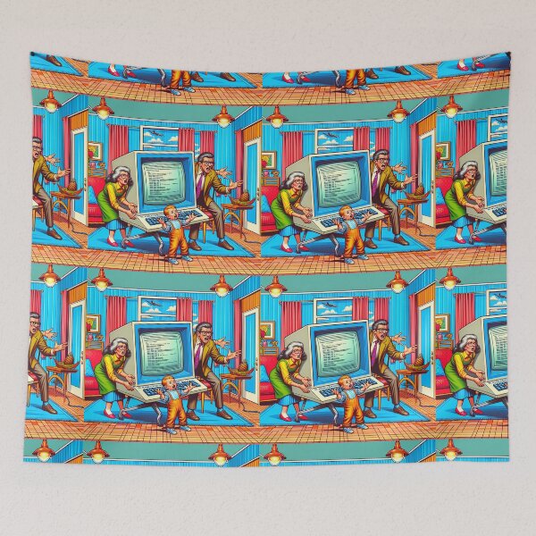 Item preview, Funny 80s Home Computer designed and sold by RobertMartinArt.