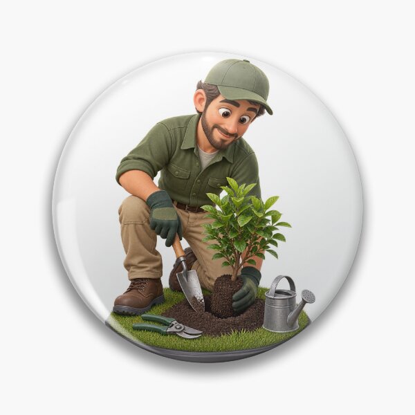 Item preview, Professional Landscaper and Gardener 3D Cartoon Character designed and sold by libanmax.