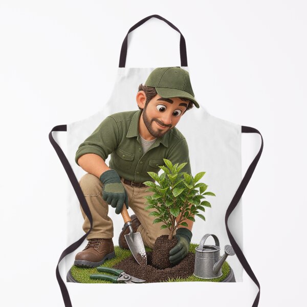 Item preview, Professional Landscaper and Gardener 3D Cartoon Character designed and sold by libanmax.