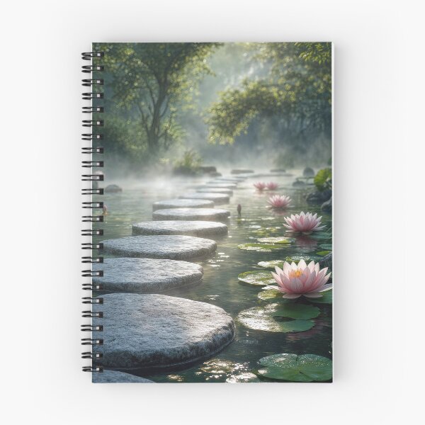 Item preview, Stepping Stones in a Morning Pond designed and sold by Maria Dryfhout.