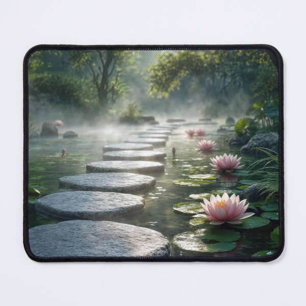 Item preview, Stepping Stones in a Morning Pond designed and sold by Maria Dryfhout.