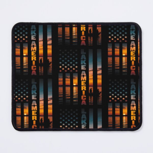 Item preview, Lake America Sunset American Flag designed and sold by RDGNR.