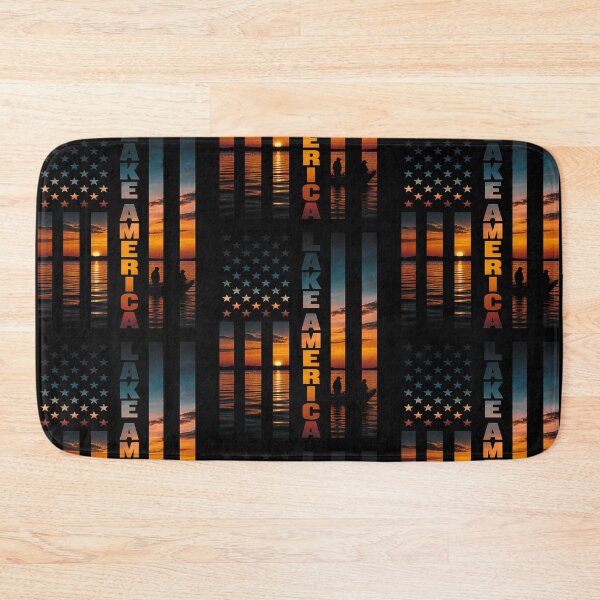 Item preview, Lake America Sunset American Flag designed and sold by RDGNR.