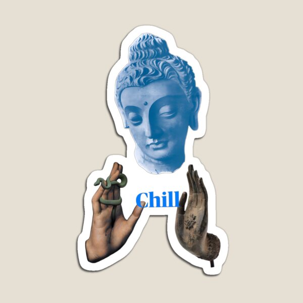Item preview, Chill Buddha Vintage Surreal Collage designed and sold by Evan-Tees.