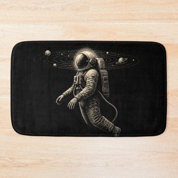 Item preview, Orbiting the Astronaut – Vintage Cosmic Explorer designed and sold by isaiane-isa.
