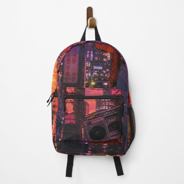 Item preview, Retro Anime City Pop Girl Boombox Tokyo designed and sold by littlepiptales.