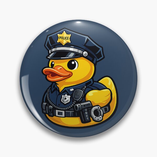Item preview, Funny Police Rubber Duck Cartoon Policeman Duck designed and sold by BROHLine Studio.